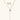 Gold-plated circular medallion necklace set with white enamel base and pink cubic zirconia accent stones
