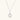 Oval sterling silver pendant with crystal halo surrounding a white freshwater pearl on delicate chain