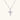 White gold-plated cross pendant adorned with sparkling zirconia stones and crescent moon accent on ball chain