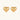 Gold heart-shaped stud earrings with parallel ridged texture on cream background