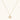 Gold-plated necklace with circular white enamel pendant featuring central zirconia stone and ornate decorative details