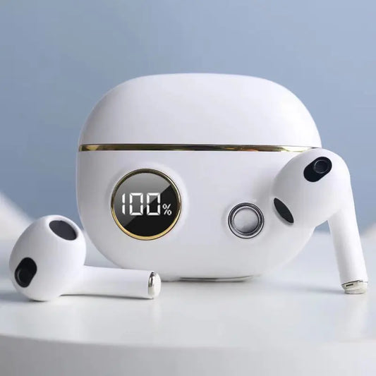 Binaural Sports Mini Cute Semi-in-ear Digital Display Headphones