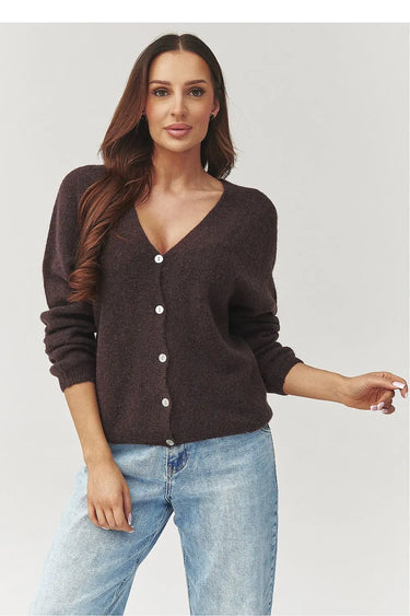 Cardigan model 223259 Makadamia