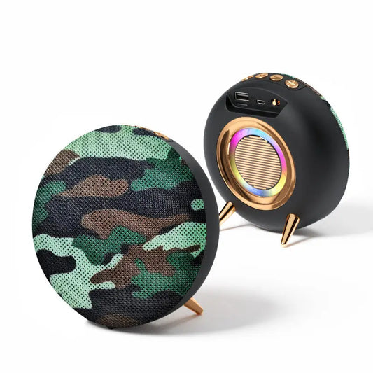 Cloth Art Bluetooth Speaker Creative Seven Lights Heavy Bass Utrano