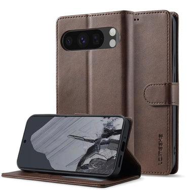 LC.IMEEKE Calf Texture Flip Leather Phone Case, For Google Pixel 10 Pro XL, For Google Pixel 10 / 10 Pro, For Google Pixel 9a, For Google Pixel 9 Pro XL