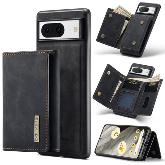 DG.MING M1 Series 3-Fold Multi Card Wallet + Magnetic Phone Case, For Google Pixel 8, For Google Pixel 7a