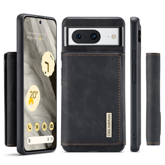 DG.MING M1 Series 3-Fold Multi Card Wallet + Magnetic Phone Case, For Google Pixel 8, For Google Pixel 7a