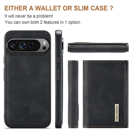 DG.MING M1 Series 3-Fold Multi Card Wallet + Magnetic Phone Case, For Google Pixel 9 Pro XL, For Google Pixel 9 / 9 Pro, For Google Pixel 8a, For Google Pixel 8 Pro