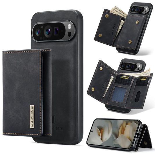 DG.MING M1 Series 3-Fold Multi Card Wallet + Magnetic Phone Case, For Google Pixel 9 Pro XL, For Google Pixel 9 / 9 Pro, For Google Pixel 8a, For Google Pixel 8 Pro