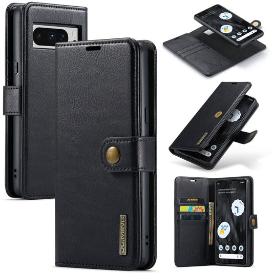 DG.MING Crazy Horse Texture Detachable Magnetic Leather Phone Case, For Google Pixel 8 Pro, For Google Pixel 8, For Google Pixel 7a
