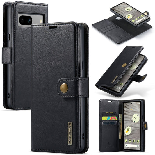 DG.MING Crazy Horse Texture Detachable Magnetic Leather Phone Case, For Google Pixel 8a, For Google Pixel 8 Pro, For Google Pixel 8, For Google Pixel 7a