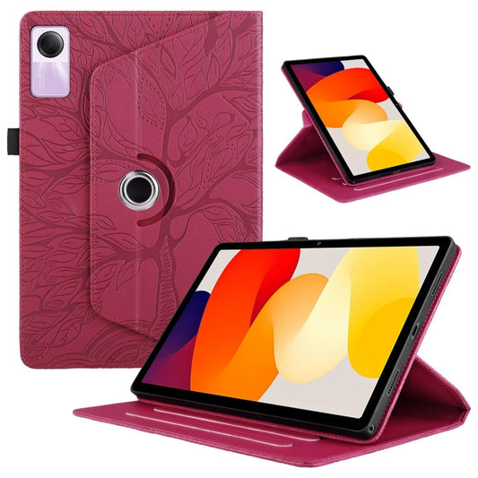 Tree Life Embossed Rotation Leather Tablet Case, For Xiaomi Redmi Pad SE 11, For Xiaomi Pad 6 / 6 Pro, For Xiaomi Redmi Pad 10.6 2022, For Xiaomi Pad 5 / 5 Pro