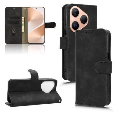 Skin Feel Magnetic Flip Leather Phone Case, For Huawei Pura 80 5G, For Huawei nova 14 Ultra, For Huawei nova 14 Pro, For Huawei nova 14