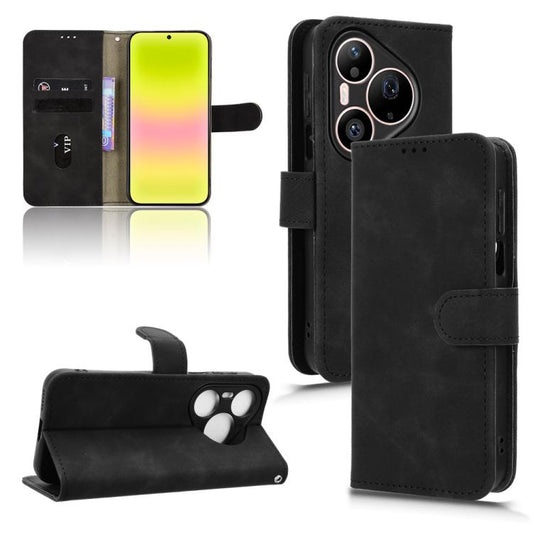 Skin Feel Magnetic Flip Leather Phone Case, For Huawei Pura 90 Pro Max 5G, For Huawei Pura 90 Pro 5G, For Huawei Pura 90 5G, For Huawei nova 15 Pro