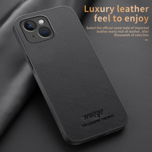 HUIYI Leather Magnetic Phone Case, For iPhone 15, For iPhone 14 Plus, For iPhone 14, For iPhone 14 Pro