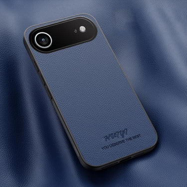 HUIYI Leather Magnetic Phone Case, For iPhone 16, For iPhone 15 Pro Max, For iPhone 15 Pro, For iPhone 15 Plus For iPhone Air / Blue