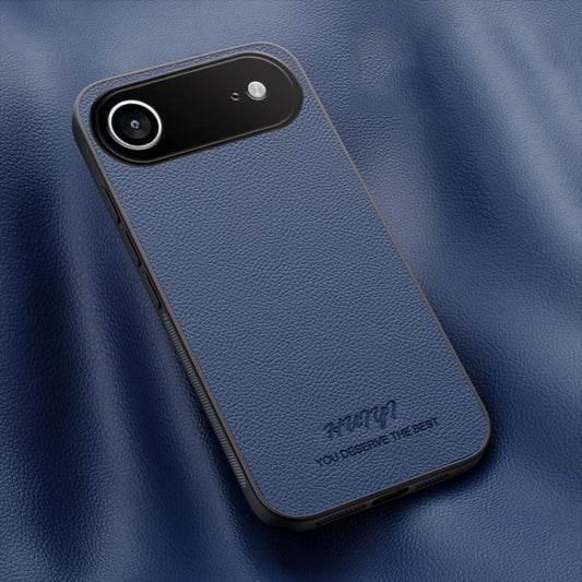 HUIYI Leather Magnetic Phone Case, For iPhone 16, For iPhone 15 Pro Max, For iPhone 15 Pro, For iPhone 15 Plus For iPhone Air / Blue