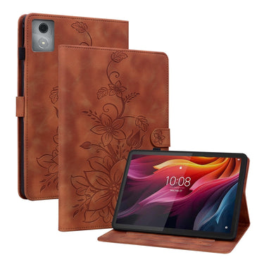 Lily Embossed Leather Tablet Case, For Lenovo Tab P12 12.7, For Lenovo Tab M10 5G 2023, For Lenovo Legion Y700 2023