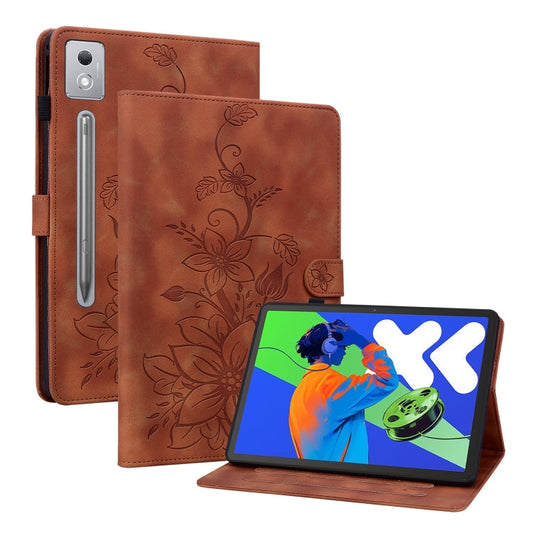 Lily Embossed Leather Tablet Case, For Lenovo Tab P12 12.7 2025, For Lenovo Tab K11 Plus, For Lenovo Tab M11/Xiaoxin Pad 11 2024