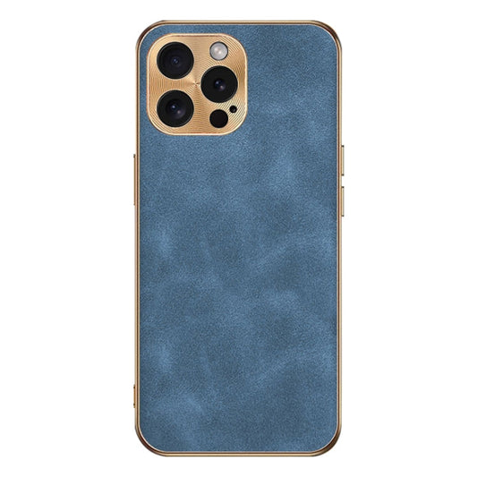 Electroplating Lambskin Leather Phone Case, For iPhone 12 Pro