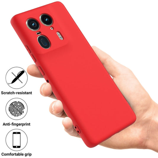 Solid Color Liquid Silicone Dropproof Full Coverage Phone Case, For Motorola Moto X50 Ultra