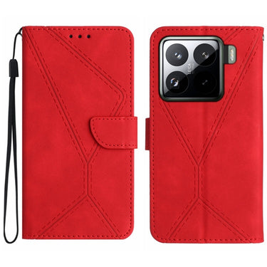 Stitching Embossed Leather Phone Case, For Xiaomi 14T Pro 5G Global, For Xiaomi 14T 5G Global