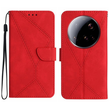 Stitching Embossed Leather Phone Case, For Xiaomi 15 Ultra, For Xiaomi Poco X7 Pro, For Xiaomi 15 Pro, For Xiaomi 15
