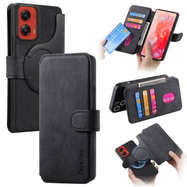 Anti-theft Retro Leather Phone Case For Motorola Moto G Play 4G 2024,Motorola Moto G Power 5G 2024