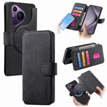 CaseNeo MagSafe RFID Anti-theft Retro Leather Phone Case, For Huawei nova 12 Pro, For Huawei nova 11