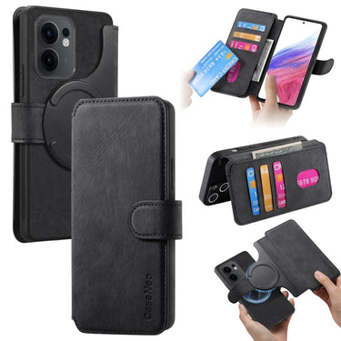 CaseNeo MagSafe RFID Anti-theft Retro Leather Phone Case, For OPPO Reno13 F 4G / 5G, For OPPO A3 Pro Global, For OPPO A79 5G / A2 5G, For OPPO A38 4G / A18 4G