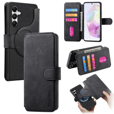 CaseNeo MagSafe RFID Anti-theft Retro Leather Phone Case, For Galaxy A35 5G, For Galaxy A05, For Galaxy A05s, For Galaxy A25 5G
