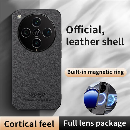 HUIYI Leather Magnetic Phone Case, For OPPO Find X8 Pro
