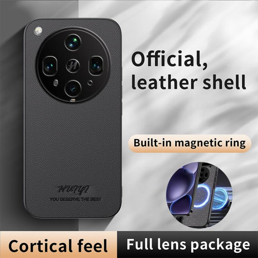 HUIYI Leather Magnetic Phone Case, For OPPO K12x, For OPPO A3x 5G India, For OPPO Reno12 F 5G Global, For OPPO A3 Pro India