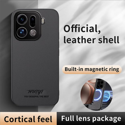 HUIYI Leather Magnetic Phone Case, For OPPO Reno12 5G Global, For OPPO A60 4G, For OPPO K12, For OPPO Reno10 / Reno10 Pro Global