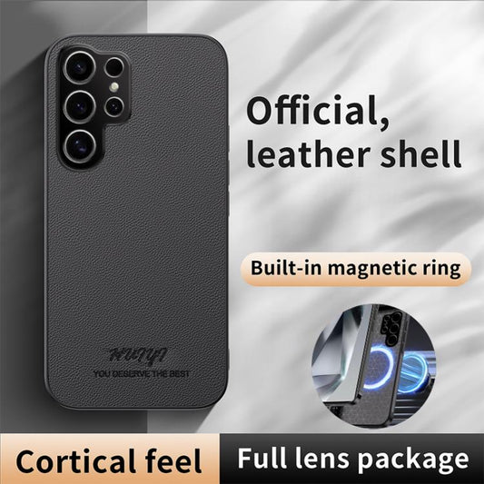 HUIYI Leather Magnetic Phone Case, For Samsung Galaxy S25 Ultra 5G, For Samsung Galaxy S24 FE 5G, For Samsung Galaxy S20 FE