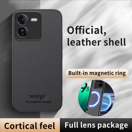 HUIYI Leather Magnetic Phone Case, For vivo iQOO Z9, For vivo iQOO Z9 Turbo, For vivo iQOO Neo9, For vivo Y200