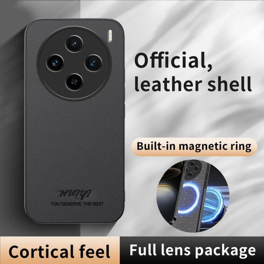 HUIYI Leather Magnetic Phone Case, For vivo X100s, For vivo X100 Ultra, For vivo Y18, For vivo Y100 4G / IDN
