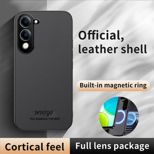 HUIYI Leather Magnetic Phone Case, For vivo Y04 4G / Y29s 5G, For vivo Y29 4G, For vivo V50, For vivo S20