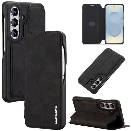 LC.IMEEKE Hon Ancient Series Flip Leather Phone Case, For Samsung Galaxy S26+ 5G, For Samsung Galaxy S26 Ultra 5G, For Samsung Galaxy S26 5G, For Samsung Galaxy S25 Ultra 5G