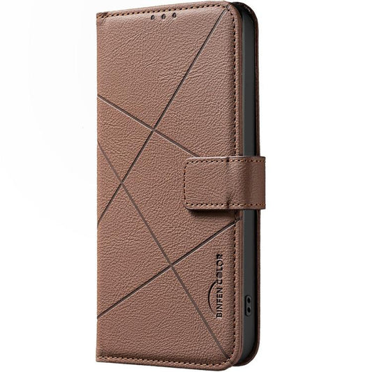 Geometric Pattern RFID Leather Phone Case, For Samsung Galaxy A37 5G, For Samsung Galaxy A27 5G, For Samsung Galaxy A06, For Samsung Galaxy A56