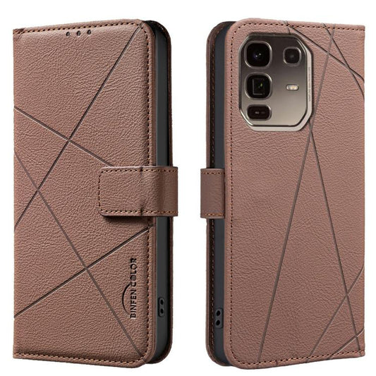 Geometric Pattern RFID Leather Phone Case, For Infinix Note 40 Pro 4G / 40 Pro+ 5G, For Infinix Note 40 4G