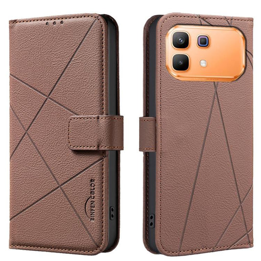 Geometric Pattern RFID Leather Phone Case, For Infinix Hot 60 Pro+ 4G, For Infinix Hot 60 Pro 4G, For Infinix Smart 10 4G, For Infinix Note 50 Pro+ 5G