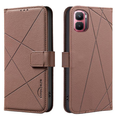 Geometric Pattern RFID Leather Phone Case, For Infinix GT 50 Pro 5G, For Infinix Hot 70 5G, For Infinix Smart 20 4G, For Infinix Note 60 5G / 60 Pro 5G
