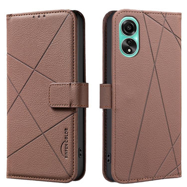 Geometric Pattern RFID Leather Phone Case, For OPPO A78 5G, For OPPO A96 5G / Reno7 Z, For OPPO A16 / A16S / A54S / A55 5G, For OPPO A94 4G / Reno5 F / F19 Rro