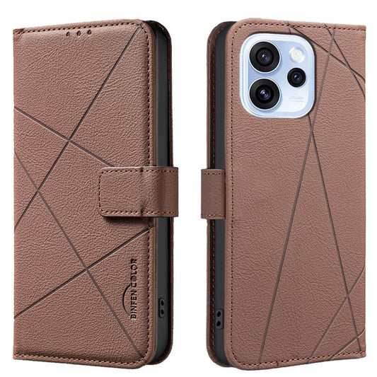 Geometric Pattern RFID Leather Phone Case, For OPPO Reno15 F 5G Global, For OPPO Reno15 5G Global, For OPPO A6 Pro 5G/4G Global / F31 5G, For OPPO Reno14 F 5G