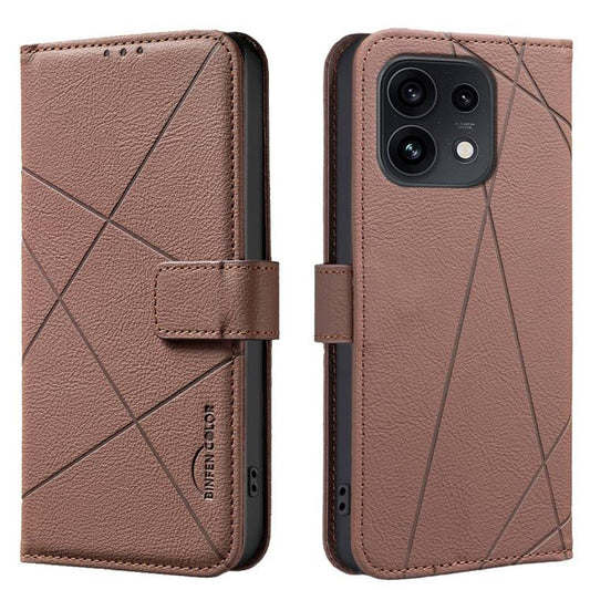 Geometric Pattern RFID Leather Phone Case, For OPPO Reno15 F 5G Global, For OPPO Reno15 5G Global, For OPPO A6 Pro 5G/4G Global / F31 5G, For OPPO Reno14 F 5G