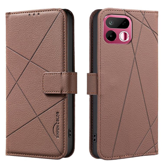 Geometric Pattern RFID Leather Phone Case, For Realme 16T 5G, For Realme 16 5G, For Realme 16 Pro+ 5G, For Realme 16 Pro 5G