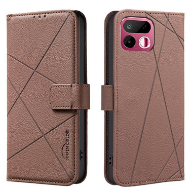 Geometric Pattern RFID Leather Phone Case, For Realme 16T 5G, For Realme 16 5G, For Realme 16 Pro+ 5G, For Realme 16 Pro 5G