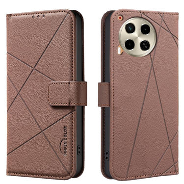 Geometric Pattern RFID Leather Phone Case, For Tecno Camon 30 4G / 30 5G, For Tecno Spark 20 Pro+, For Tecno Spark 20 Pro, For Tecno Spark GO 2024 / 20C / Pop 8