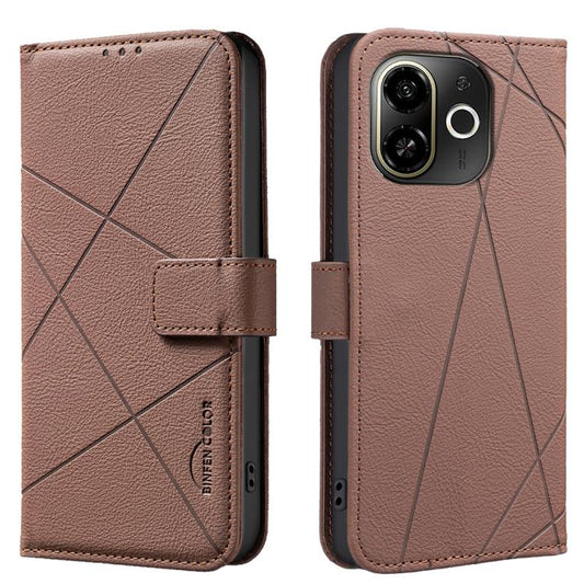 Geometric Pattern RFID Leather Phone Case, For Tecno Pova 6 Neo 5G / Spark 30 5G, For Tecno Spark 30 Pro 4G, For Tecno Spark 30 4G, For Tecno Pova 6 / Pova 6 Pro 5G
